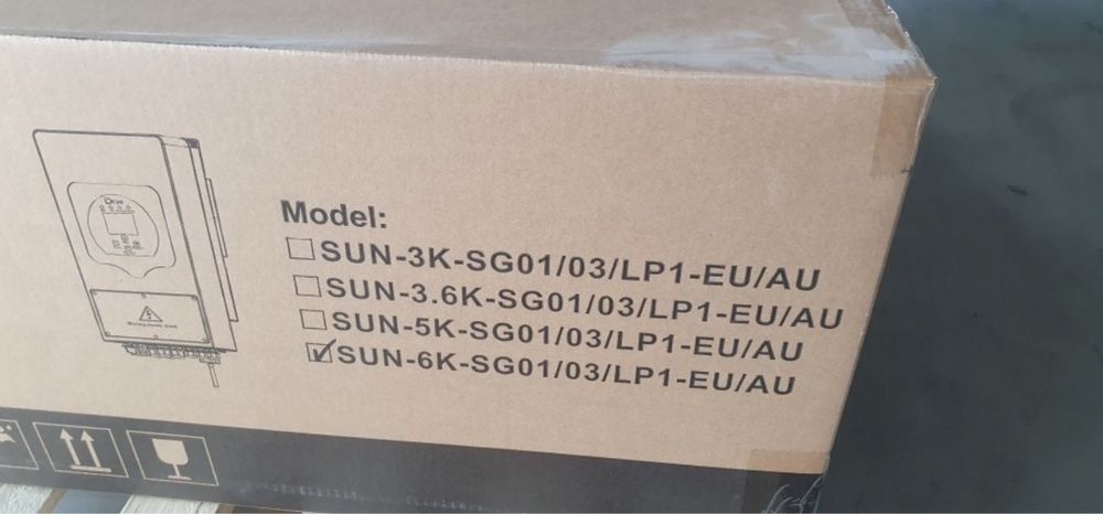 Гібридний інвертор Deye SUN-6K-SG05LP1-EU, 1ф , 48V