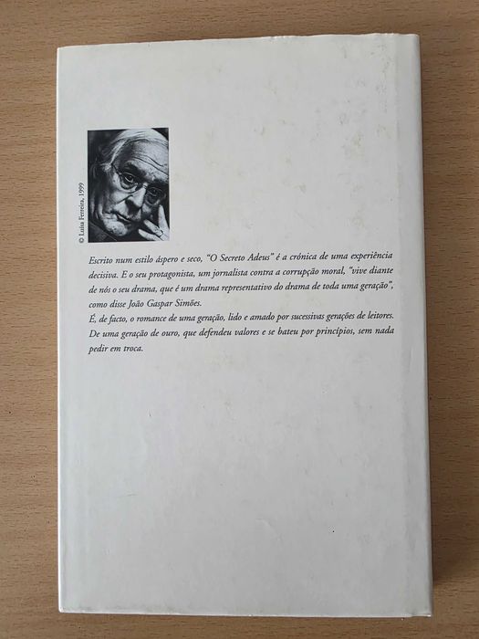 Livro "O Secreto Adeus" de Baptista Bastos