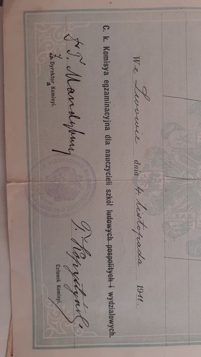 Stare dokumenty - 1911 - LWÓW