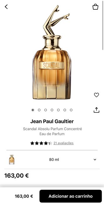 Perfume Jean Paul Gaultier Scandal Absolu – PORTES INCLUÍDOS