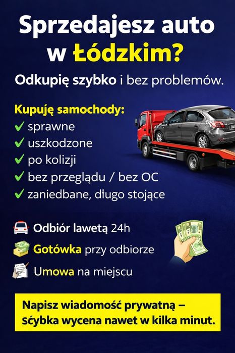 Skup Aut ! Złomowanie ! Łódzkie