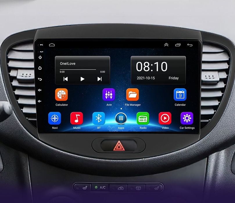Автомагнітола для Hyundai i10 2007-2013, Android, під камеру