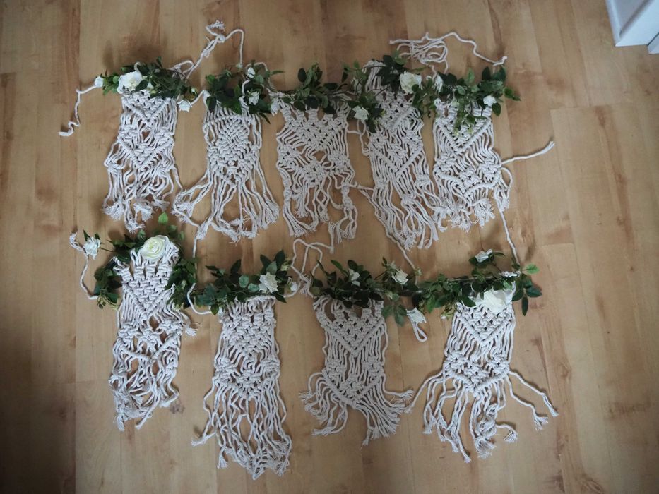 Makramy na krzesła/ławki  10 zł szt.