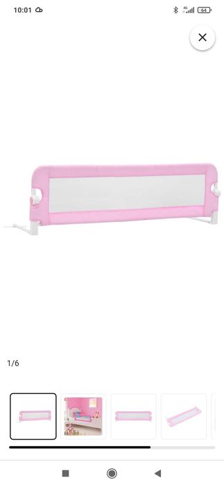 Barra de segurança para cama de criança