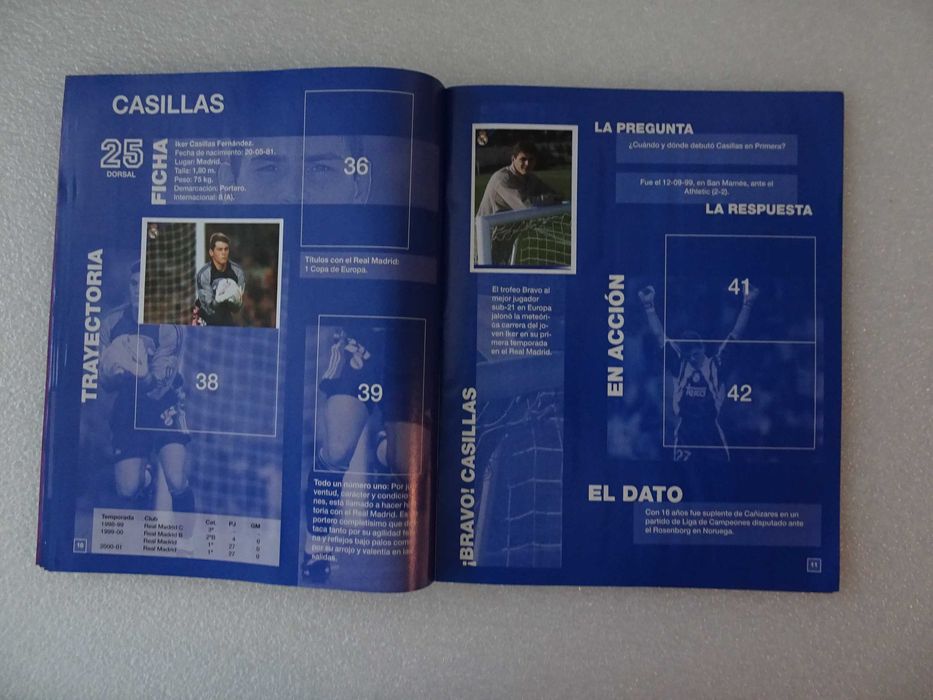 Caderneta de cromos de futebol Real Madrid - Panini (tem 61 cromos)