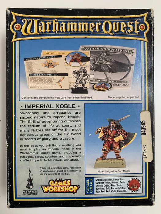 Warhammer Quest: Imperial Noble - box