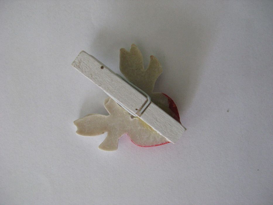 spinacz ozdobny z serduszkiem komplet 4 szt