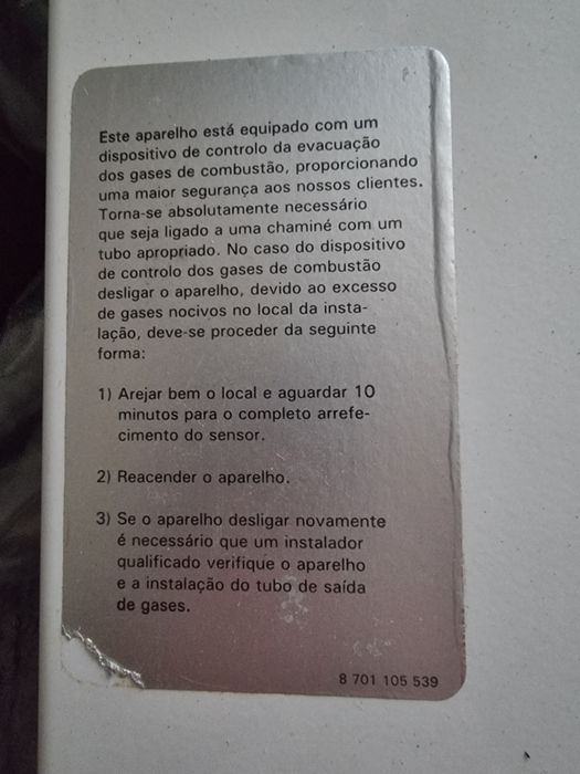 Esquentador Vulcano 14 L
Foi todo revisto por agente da Vulcano. Levou