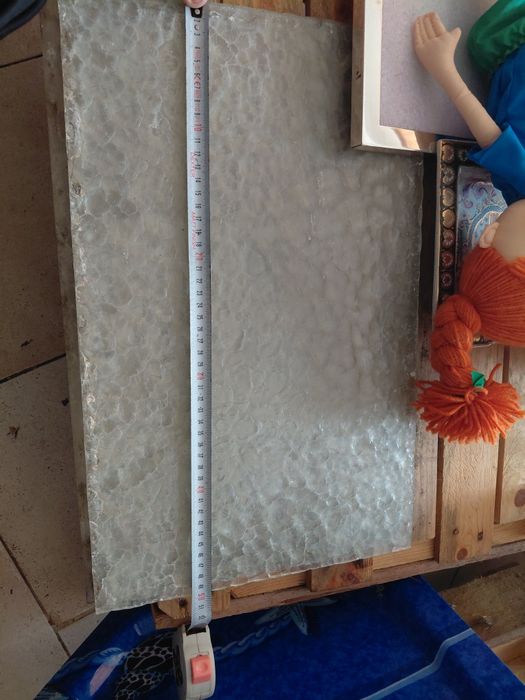 3 Placas antigas de vidro antigo trabalhado em bom estado geral