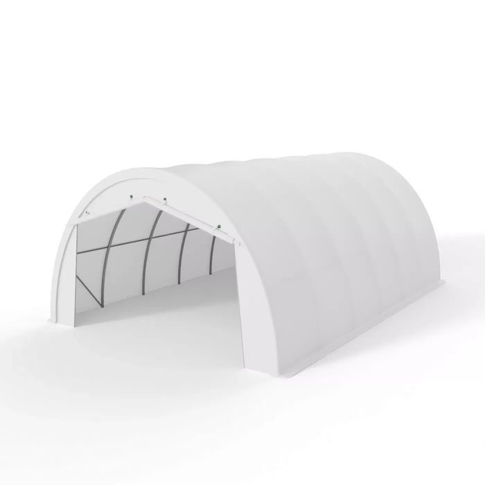 Hala łukowa 6,1x12,8m PVC 750g/m2 Prosty montaż, całoroczna ochrona