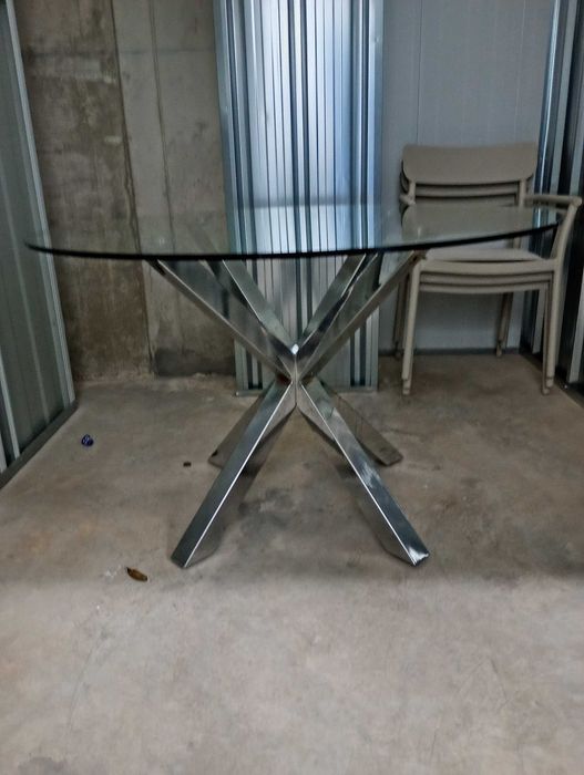 Mesa Spider em vidro