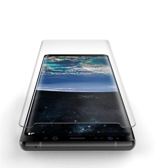 Szkło Hartowane Zaokrąglone Uv Do Samsung Galaxy Note 8 + Lampa Uv
