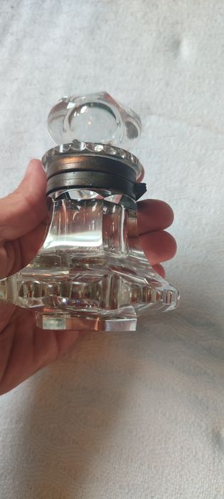 Tinteiro antigo Cristal, 12 cm altura