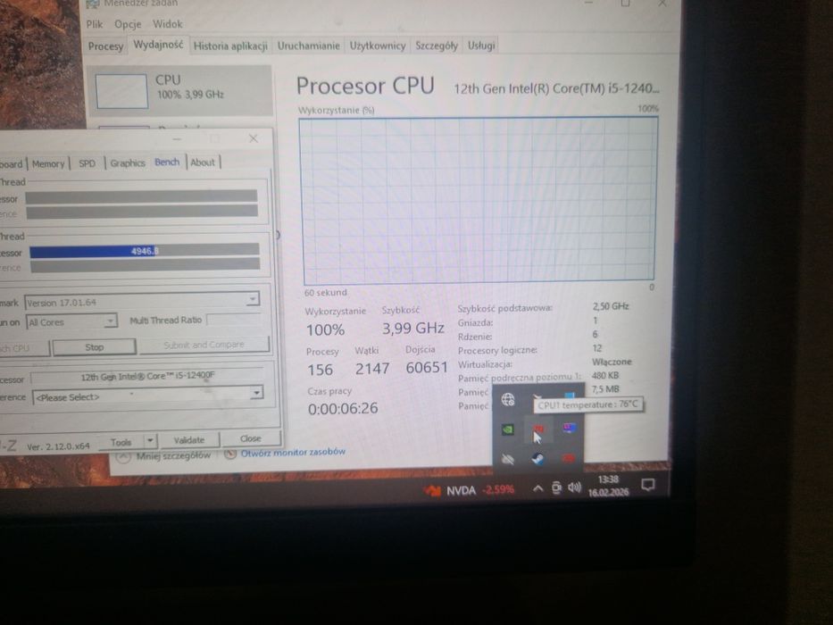 Komputer Gamingowy i5 12th Rtx 3060 12gb