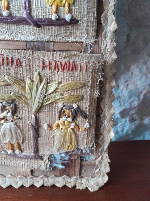 9 bases de copos"Offley" bolsa artesanal  de viagem/Hawai