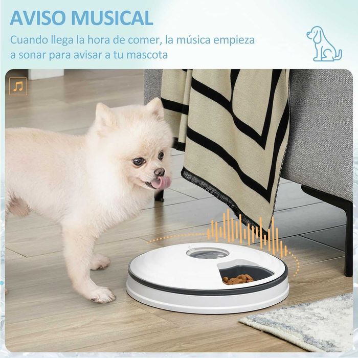 PORTES GRÁTIS - Alimentador automático para gato e cão 4 refeições/dia