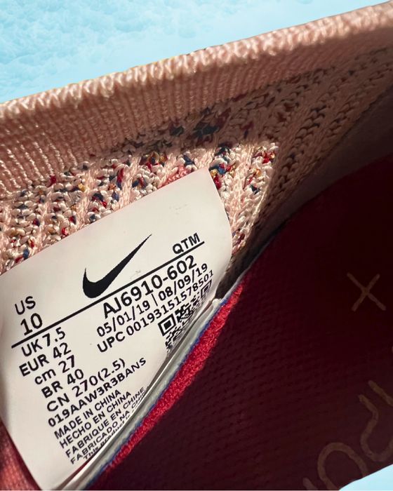 Nike Vapormax Flyknit 3 – różowo-szare, EU 42