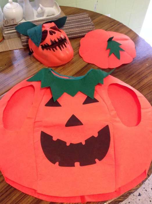 Halloween. Máscara Abóbora malvada