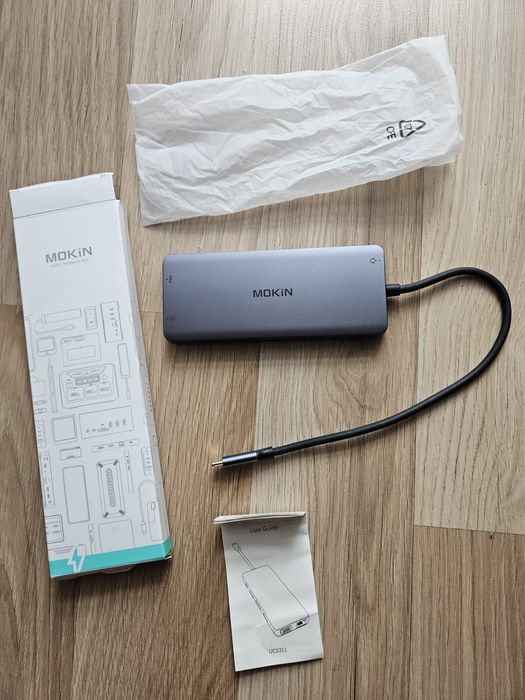 Adapter HUB USB-C MOKIN 12w1  4K HDMI | RJ45 | NOWY | MacBook / Dell / HP