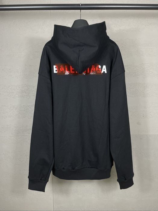 Off-white худи мужское оверсайз унисекс черное вареное