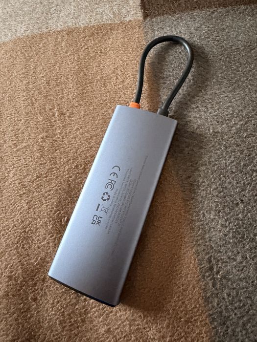 Baseus Hub 6w1 Metal 3x USB USB-C PD microSD/SD