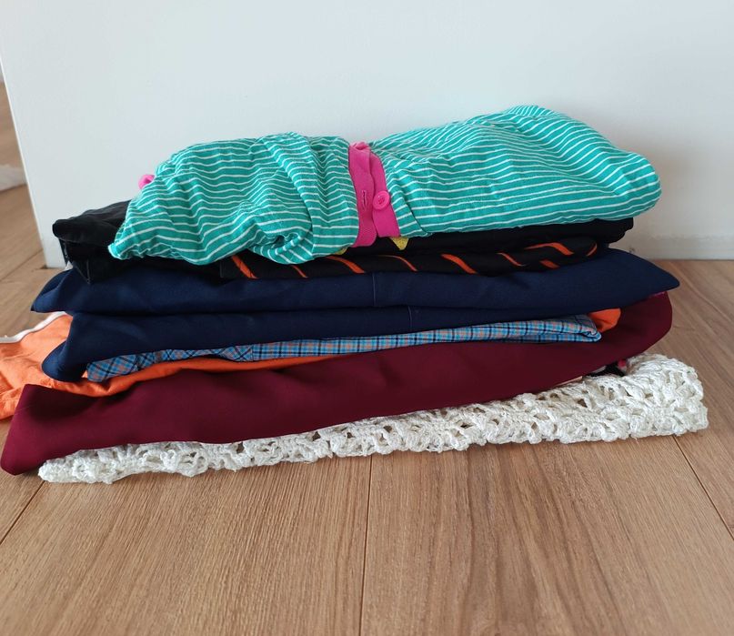 mega paka zestaw ubran damskich vintage retro 36S 38M koszulki bluzki