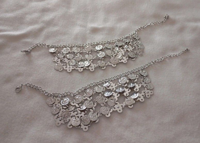 Conjunto de jóias prateado