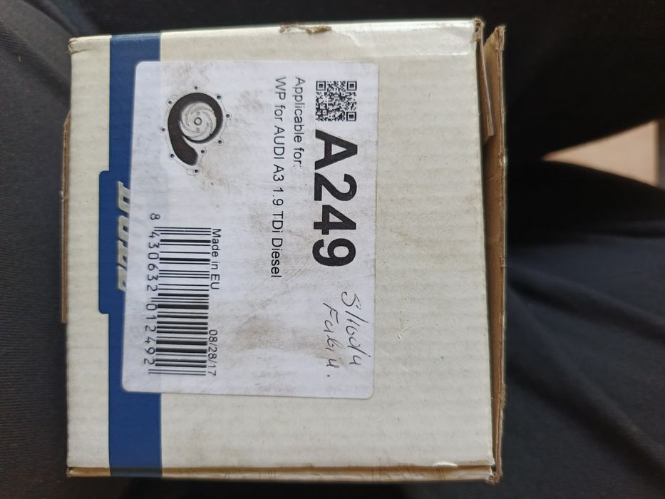 Pompa wody,chłodzenie silnika DOLZ A249 VW FORD