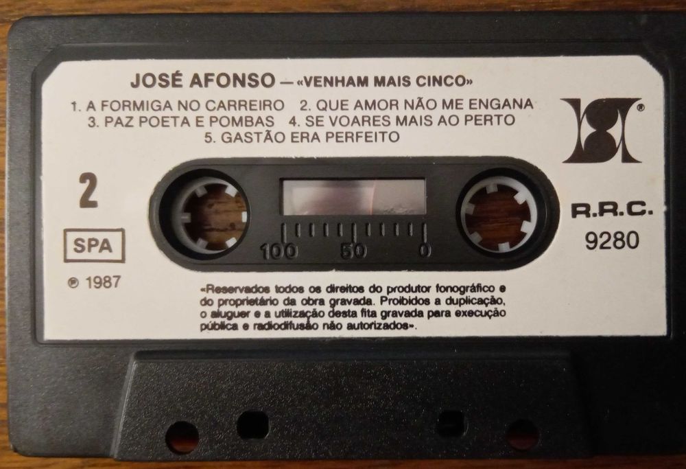 José Afonso	- - - - -		Venham Mais Cinco	- - - - -	K7