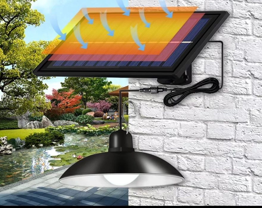 Lâmpada solar com 2 casquilhos