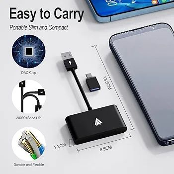 Geweo Bezprzewodowy Adapter Android Auto, Aktualizacja 2023,