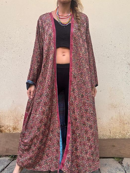 Kimono narzutka plaszcz Indie boho