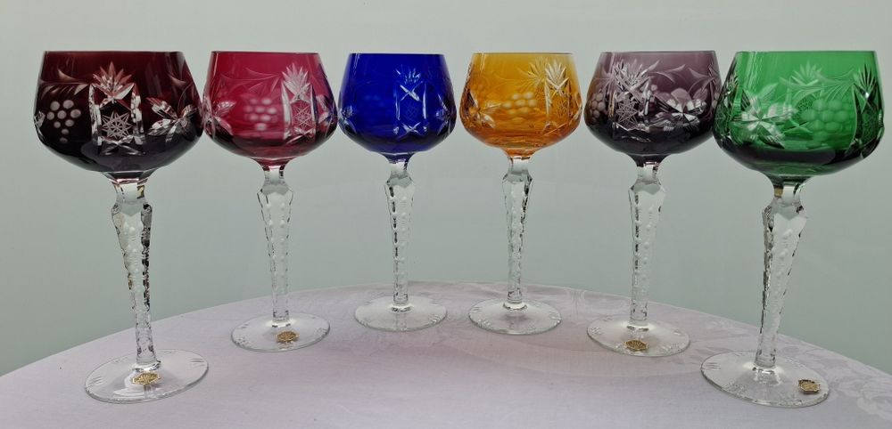 Бокали кольоровий кришталь