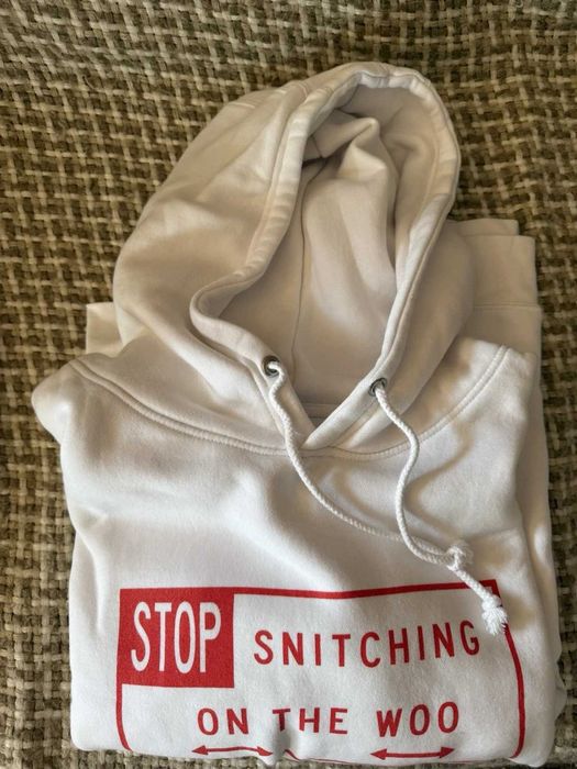 Худи Vlone Pop Smoke Stop Snitching On The Woo