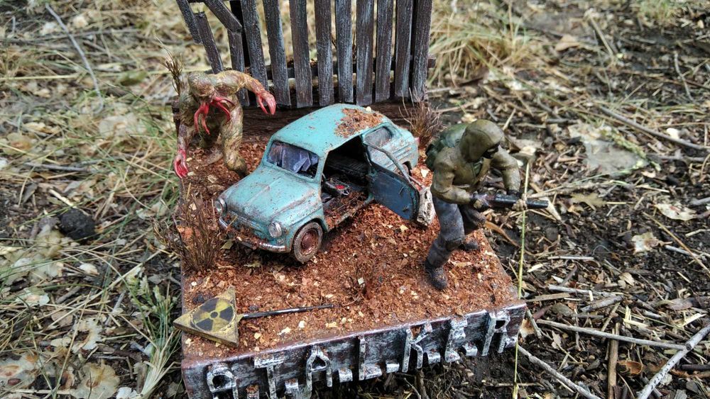 Диорама для масштабных фигурок. Моделизм. Макеты. Виньетки