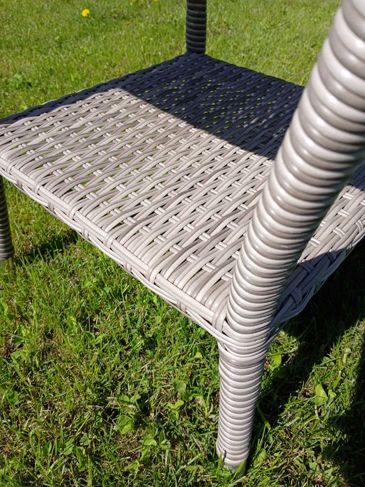 Stolik tarasowy ogrodowy Technorattan szklany gruby blat 50 x 50 Taras