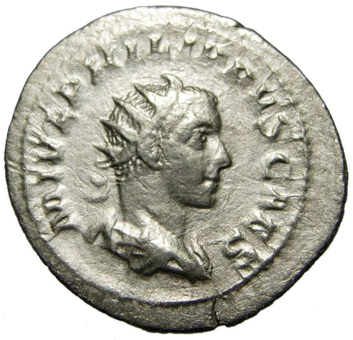 Moeda Romana - Antoniniano de prata de Filipe II (245-246 dC.)