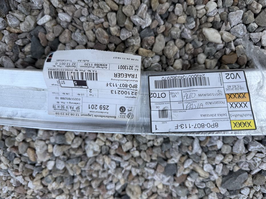wzmocnienie zderzaka belka audi a3 8p 08-12R 8P0