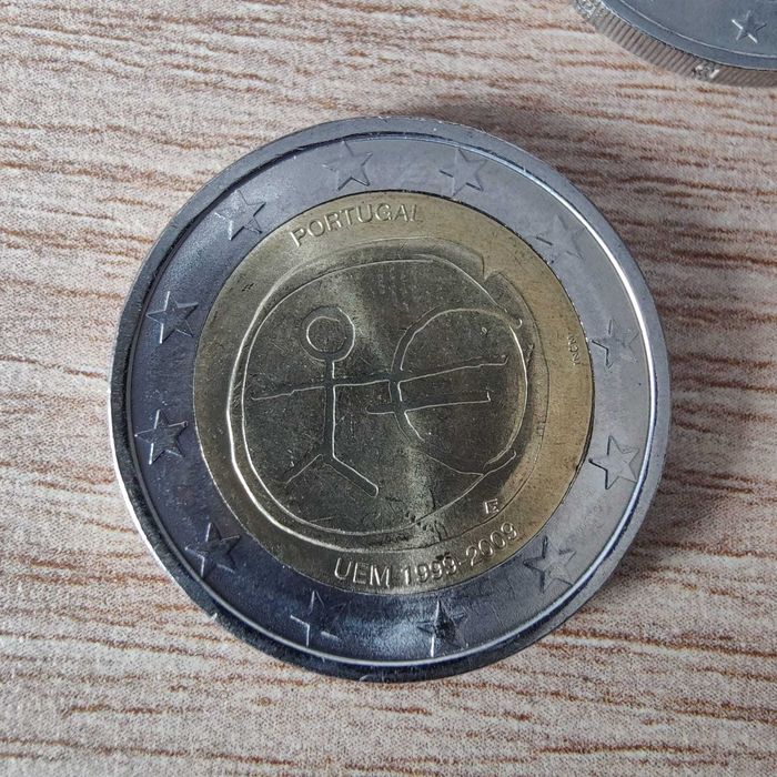 Lote de 3 Moedas  de 2€ Comemorativas de Portugal. Raras em bom estado