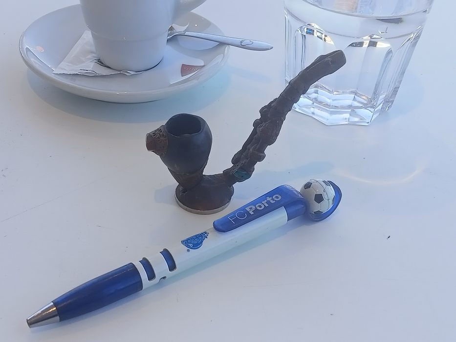 Cachimbo pouco comum e caneta colecionável F.C.PORTO