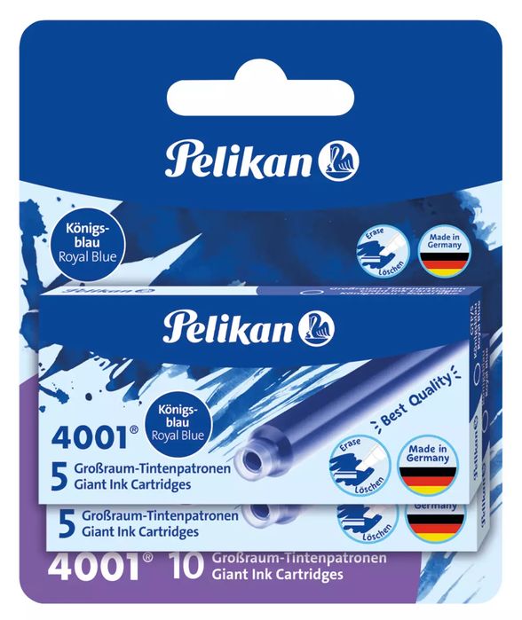Naboje do piór GTP 5 niebieskie 2 szt. Pelikan. Pelikan AG