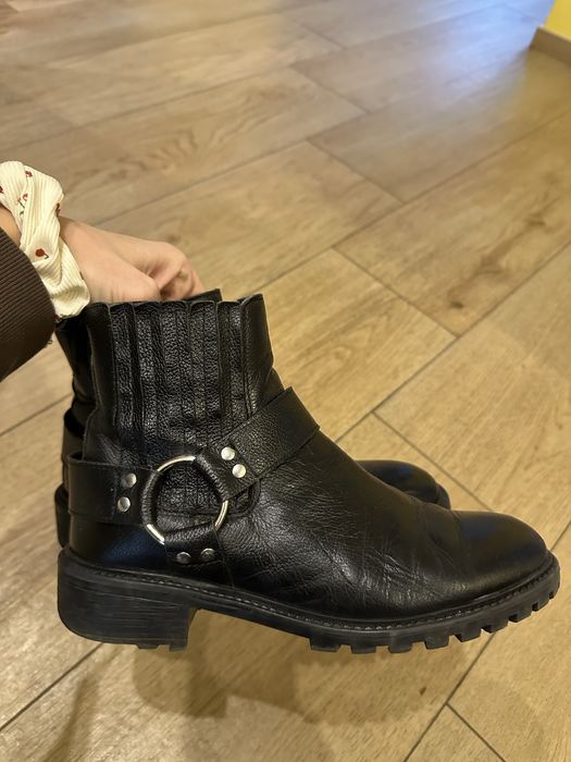 Botki quazi 40 skórzane