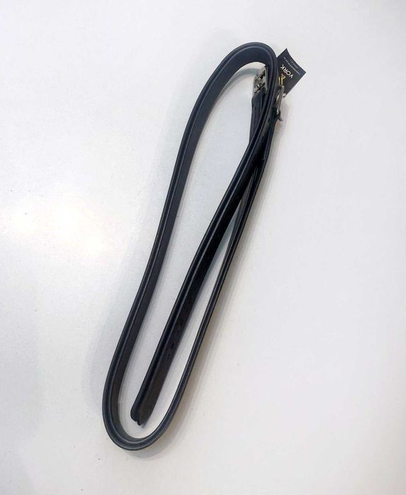 Nowe skórzane puśliska czarne 145 cm dobra cena SZYBKA WYSYŁKA!