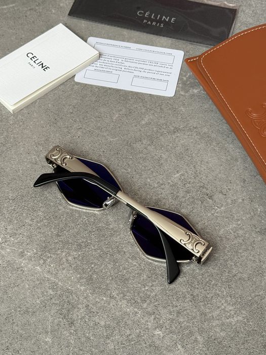 Сонцезахисні окуляри селін CL40254U triomphe metal Losange geometric