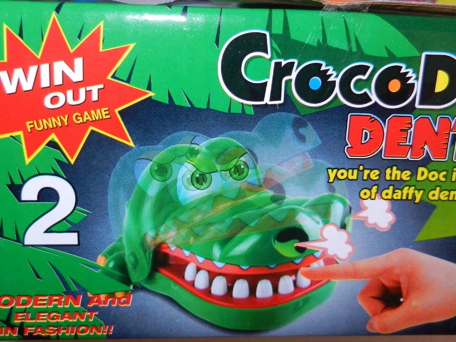 krokodyl - wilk u dentysty naciśnij ząb gra interaktywna