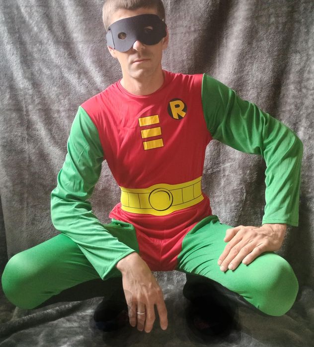 Kostium dla dorosłych Robin pomocnik Batmana