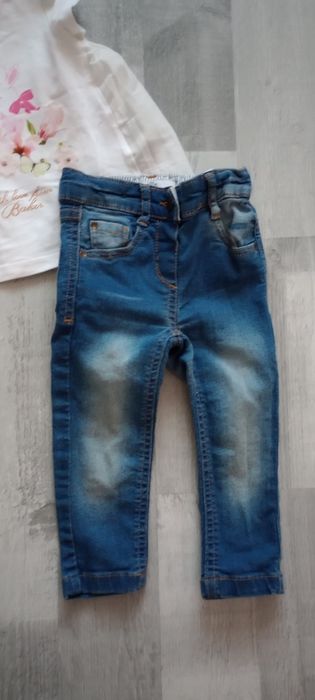 Spodnie+ bluzeczka zestaw m&s ted baker 9-18m