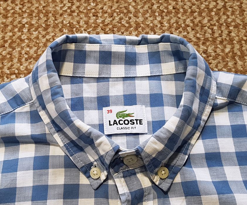 Lacoste теніска сорочка classic fit оригінал 39 M-L