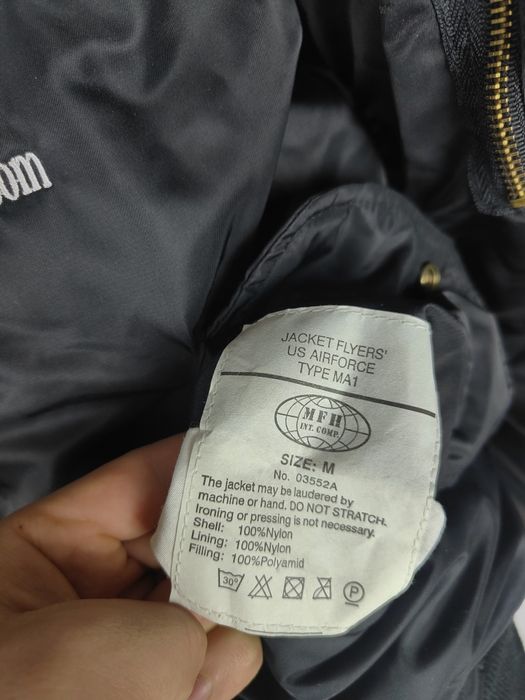Чоловічий бомбер Куртка Flyers ВВС США MA1 MFH авіаційна TECART