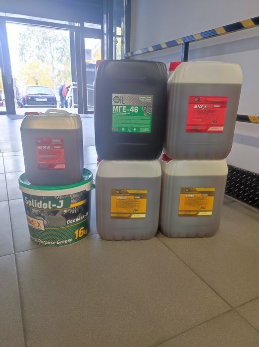 Масла М10Г2к, 10w40, Мге-46, М10ДМ, ТАД-17, Нігрол, 15w40, Літол.